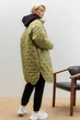 Жіноча тепла демісезонна oversize куртка-сорочка з плащівки Seventeen XXL-3XL Зелений (2000000183602) - изображение 3