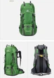 Туристичний рюкзак Free Knight Trekking Pro 60L 60 л для походів кемпінгу трекінгу подорожей з дощовиком та поясним ременем (зелений) - зображення 8