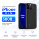 Чехол-зарядка Power Case для iPhone 13/14 (5000 mAh) Black - изображение 2