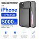 Чехол-зарядка Power Case для iPhone 11 pro Max (5000 mAh) Black - изображение 2