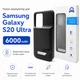 Чохол-зарядка Power Case для Samsung S20 Ultra (6000 mAh) Чорний - зображення 2