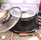 Каструля-казан з кришкою кругла та антипригарним мармуровим покриттям Top Kitchen TК00051 2,49 л чорний - зображення 3