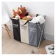Органайзер Laundry Basket для брудної білизни на 3 відсіки - изображение 2