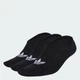 Три пары носков Low Cut Socks adidas JV7442 (46-48) черный (4068807887954) - изображение 1