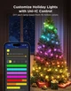 Govee Гірлянда Smart LED H70C1 Christmas Light RGB, IP65, 10м, прозорий кабель - зображення 8