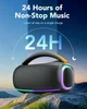 Портативная колонка 80 Вт, водонепроницаемая IPX7 уличная с RGB подсветкой - изображение 3