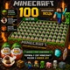 Набір 100 штук Шоколадних Яєць Kinder Joy Minecraft з Фігурками Кіндер Джой по грі Майнкрафт - изображение 1