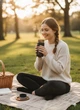 Термочашка HYDRATED 260 мл з бамбуковою кришкою нержавіюча сталь Чорна - зображення 3