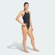 Женский купальник 3-STRIPES HIGH NECK 2-WAY STRAPS PEACHSOFT adidas JZ5823 (40) черный (4068822602969) - изображение 3