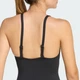 Женский купальник 3-STRIPES HIGH NECK 2-WAY STRAPS PEACHSOFT adidas JZ5823 (40) черный (4068822602969) - изображение 5