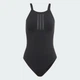 Женский купальник 3-STRIPES HIGH NECK 2-WAY STRAPS PEACHSOFT adidas JZ5823 (40) черный (4068822602969) - изображение 6
