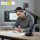 Настільна LED-лампа Izoxis 26357 2 в 1 зі струбциною та підставкою, USB-живлення, 3 режими світла та 10 рівнів яскравості для роботи та навчання - изображение 3