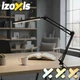 Настільна LED-лампа Izoxis 26357 2 в 1 зі струбциною та підставкою, USB-живлення, 3 режими світла та 10 рівнів яскравості для роботи та навчання - изображение 4