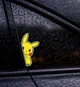 Вологостійкі наклейки на авто/мото/ноутбук Pikachu on Board sticker стікер на скло 12х6см права - зображення 4