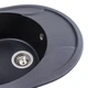 Гранитная мойка для кухни Platinum 5847 ONYX матовый. - зображення 3