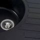 Гранитная мойка для кухни Platinum 7750 LIRA матовая Черный металлик - изображение 4