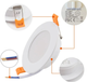Вбудований світлодіодний світильник LED NitensLab 5W, 220–240V, нейтральний білий / комплект 6 штук - зображення 2