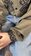 Парні вишиванки для тата та сина: чоловіча вишивка, вишиванка для хлопчика хакі з чорною вишивкою на кнопках M - зображення 2