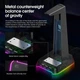 Держатель наушников Onikuma ST-2, RGB, Gaming, 3USB, AUX, 1.5m, black - изображение 6