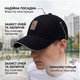 Бейсболка Ediko с изогнутым козырьком One size, кепка солнцезащитная повседневная универсальная Черный - изображение 3