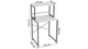 Стеллаж полка Бафрум 402 Ferrum-decor для стиральной машины 133,5x70,5x60,5 Черный металл ДСП Белый 16 мм (BED40206) - изображение 4