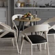 Стол круглый OPTIMA 4 ноги на конус Ferrum-decor 750x670x670 Черный металл ДСП Дуб Артизан 16 мм (OPTIM4005) - изображение 2