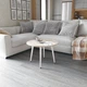 Стол журнальный круглый OPTIMA 2 ноги на конус Ferrum-decor 450x670x670 Белый металл ДСП Дуб Сонома 16 мм (OPTIM2011) - изображение 2