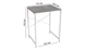 Стелаж полку Бафрум 401 Ferrum-decor для пральної машини 90x70,5x60,5 Білий метал ДСП Бетон 16 мм (BED40108) - зображення 5