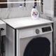 Стелаж полку Бафрум 401 Ferrum-decor для пральної машини 90x70,5x60,5 Чорний метал ДСП Білий 16 мм (BED40106) - зображення 5