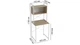Стеллаж полка Бафрум 403 Ferrum-decor для стиральной машины 178x70,5x60,5 Белый металл ДСП Дуб Сонома 16 мм (BED40311) - изображение 5