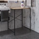 Стеллаж полка Бафрум 401 Ferrum-decor для стиральной машины 90x70,5x60,5 Черный металл ДСП Дуб Сан-Марино 16 мм (BED40105) - изображение 3