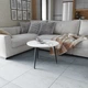 Стол журнальный круглый OPTIMA 1 ноги на конус Ferrum-decor 450x670x670 Черный металл ДСП Белый 16 мм (OPTIM1000) - изображение 2