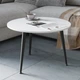 Стол журнальный круглый OPTIMA 1 ноги на конус Ferrum-decor 450x670x670 Черный металл ДСП Белый 16 мм (OPTIM1000) - изображение 5