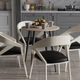 Стіл круглий OPTIMA 4 ноги на конус Ferrum-decor 750x670x670 Чорний метал ДСП Дуб Сонома 16 мм (OPTIM4003) - зображення 2
