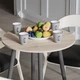 Стіл круглий OPTIMA 4 ноги на конус Ferrum-decor 750x670x670 Чорний метал ДСП Дуб Сонома 16 мм (OPTIM4003) - зображення 3