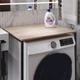 Стеллаж полка Бафрум 401 Ferrum-decor для стиральной машины 90x70,5x60,5 Черный металл ДСП Дуб Сонома 16 мм (BED40103) - изображение 3