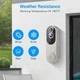 Умный беспроводной WiFi видеозвонок 1080P: AI обнаружение людей, ночное видение, двусторонняя связь, аккумулят - изображение 4