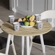 Стол круглый OPTIMA 4 ноги на конус Ferrum-decor 750x670x670 Белый металл ДСП Дуб Евок Прибрежный 16 мм (OPTIM4407) - изображение 2