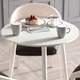 Стол круглый OPTIMA 3 ноги на конус Ferrum-decor 750x670x670 Белый металл ДСП Кашемир 16 мм (OPTIM3309) - изображение 4