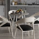 Стіл круглий OPTIMA 4 ноги на конус Ferrum-decor 750x670x670 Білий метал ДСП Дуб Кремона Канолло 16 мм (OPTIM4406) - зображення 2