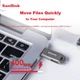 Флеш-память USB SanDisk DDC4 256GB Type-C USB 3.2 Deep Space Gray - изображение 8