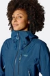 Мембранна куртка жіноча Rab Downpour Mountain Jacket Wmns, Bluebird, 8 - зображення 3