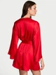 Халат Victoria’s Secret Satin Sparkle Bow Short Robe М/L Червоний (27178750D) - зображення 2