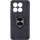 Чехол Fiji Defence для Motorola G86 Power защитный бампер с кольцом подставкой Black - зображення 1