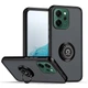 Чехол Fiji Colorframe для Oppo Reno14 F / Reno14 FS матовый бампер с кольцом подставкой Black - изображение 1