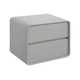 Приліжкова тумба RIAS P328 з двома ящиками 40x40x47 см Light Grey (3_08164) - зображення 1