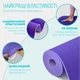 Коврик для йоги, пилатеса и фитнеса EasyFit EF-1924-VV, противоскользящий, TPE, Сиреневый, 183×61×0,6 см. - изображение 4