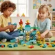 Детский интерактивный конструктор Зоопарк Building Blocks Electric Slide Zoo 83 детали с горкой и шариками, 3+ - изображение 4