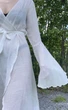Пляжна накидка-халат на запах з поясом Honey Fashion Accessories S білий (6-97) - изображение 8