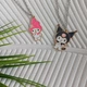 Кулоны парные My Melody и Kuromi на цепочке, подвески для пары милые аниме Sanrio, стиль kawaii - изображение 8